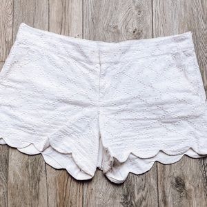 lilly pulitzer shorts, size 12, white